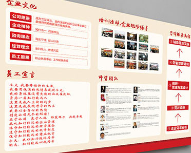 知行致远管理顾问文化墙设计